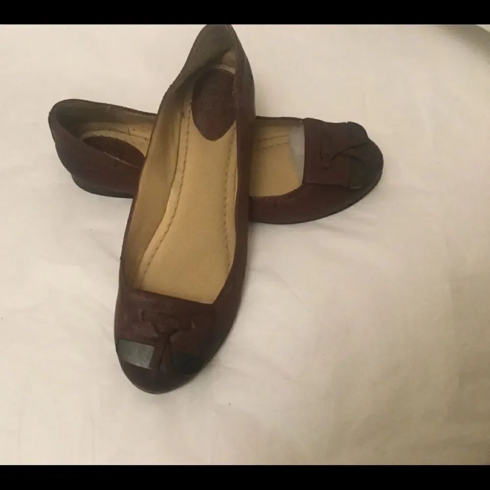 Frye Women’s Sz 9 Leather Ballet Reddish Brown